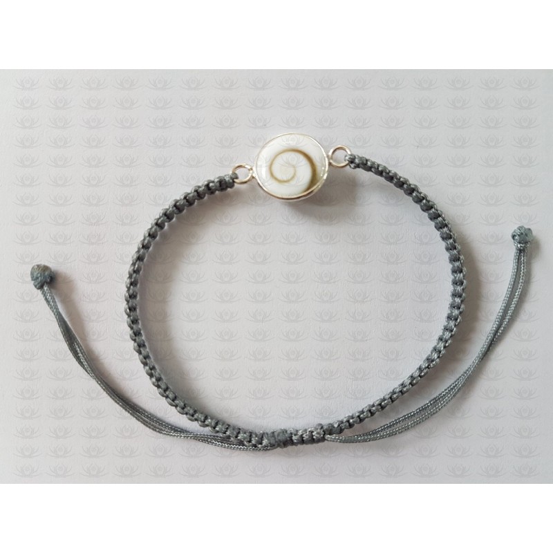 SB 0161 Bracelet Shiva Eye Shell Silver