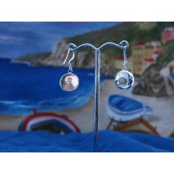 LE 0211 Earrings Shiva Eye Shell Silver