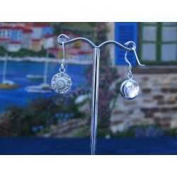 LE 0243 Earrings Shiva Eye Shell Silver