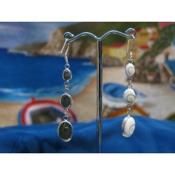 LE 0267 Earrings Shiva Eye Shell Silver