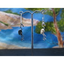 LE 0357 Earrings Shiva Eye Shell Silver