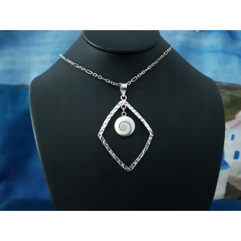 SP 0006 Pendant Shiva Eye Shell Silver