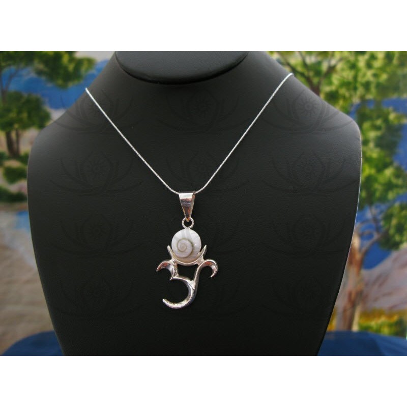 SP 0039 Pendant Shiva Eye Shell Silver