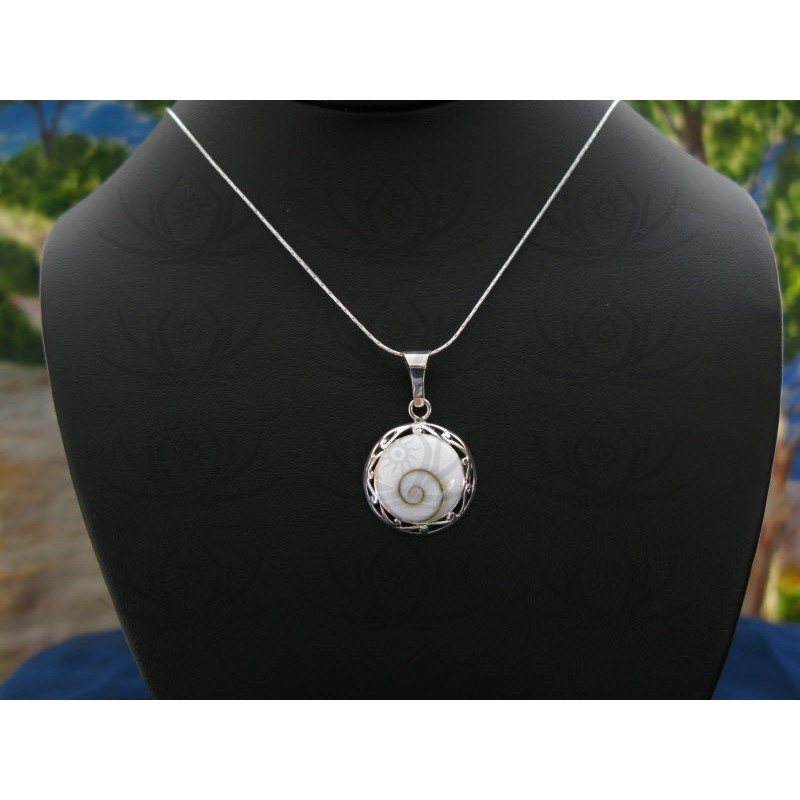 SP 0055 Pendant Shiva Eye Shell Silver