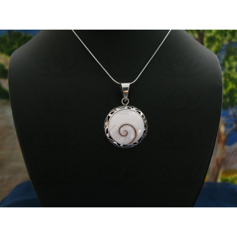 SP 0056 Pendant Shiva Eye Shell Silver