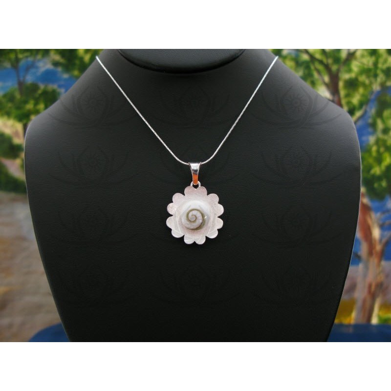 SP 0063 Pendant Shiva Eye Shell Silver