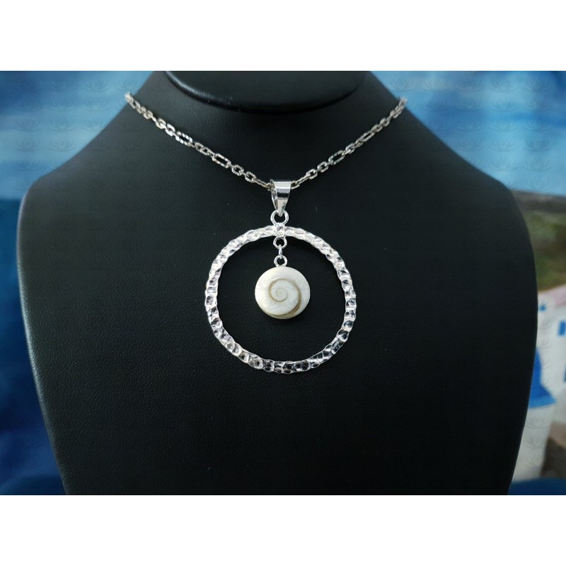 SP 0092 Pendant Shiva Eye Shell Silver