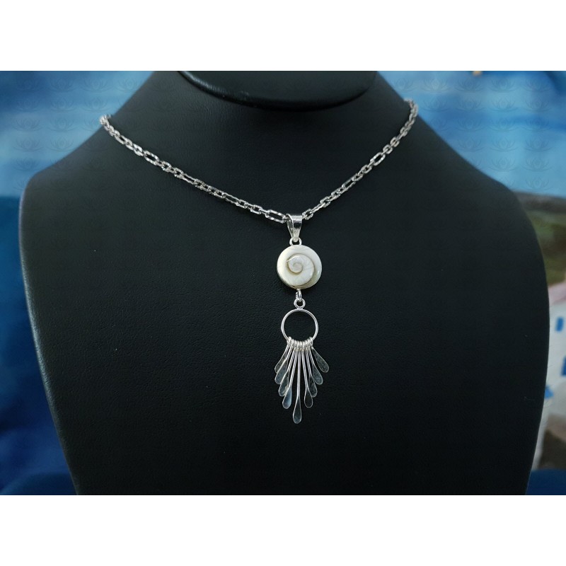 SP 0093 Pendant Shiva Eye Shell Silver