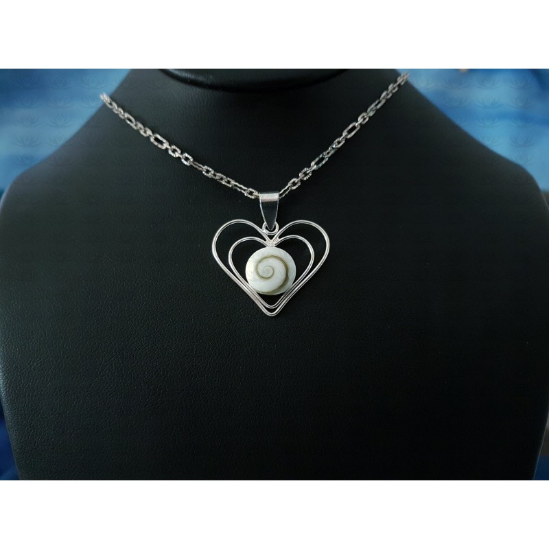 SP 0095 Pendant Shiva Eye Shell Silver