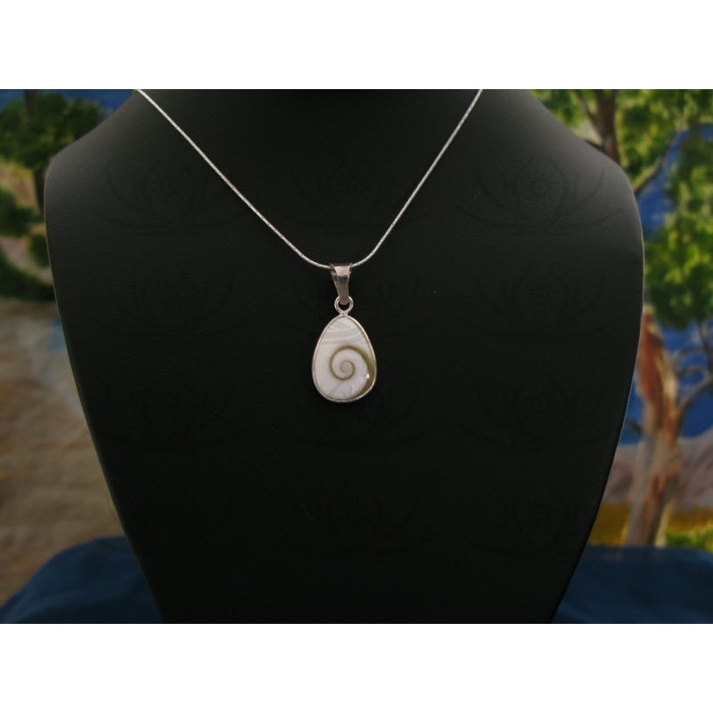 SP 0172 Pendant Shiva Eye Shell Silver