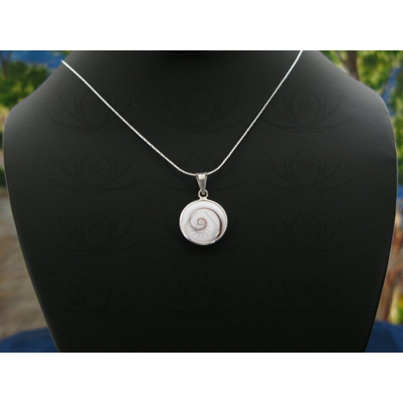 SP 0189 Pendant Shiva Eye Shell Silver