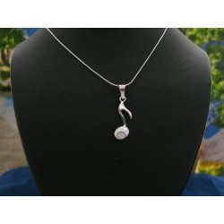 SP 0228 Pendant Shiva Eye Shell Silver