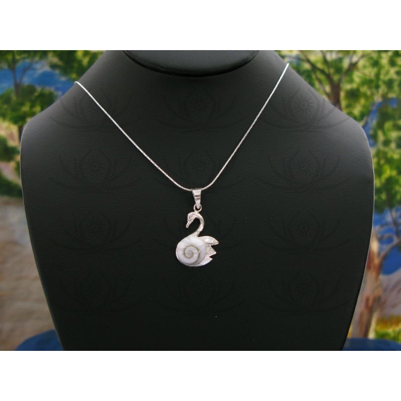 SP 0230 Pendant Shiva Eye Shell Silver