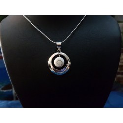 SP 0250 Pendant Shiva Eye Shell Silver