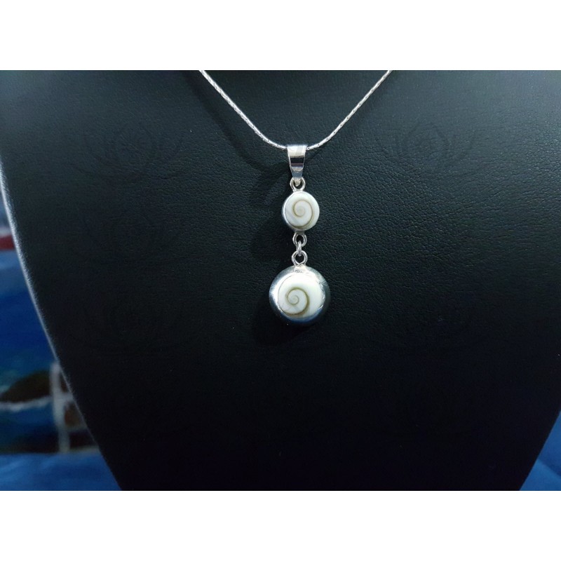 SP 0251 Pendant Shiva Eye Shell Silver