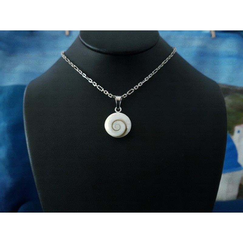 SP 0265 Pendant Shiva Eye Shell Silver