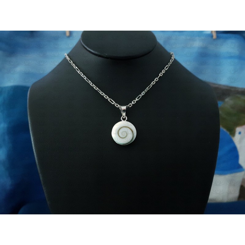 SP 0273 Pendant Shiva Eye Shell Silver