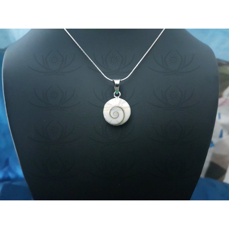 SP 0275 Pendant Shiva Eye Shell Silver