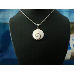 SP 0284 Pendant Shiva Eye Shell Silver