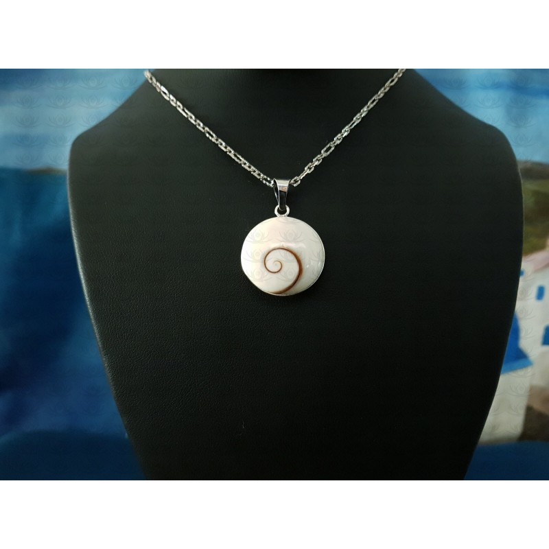 SP 0284 Pendant Shiva Eye Shell Silver