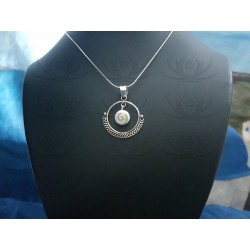 SP 0293 Pendant Shiva Eye Shell Silver