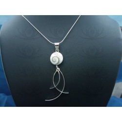 SP 0296 Pendant Shiva Eye Shell Silver