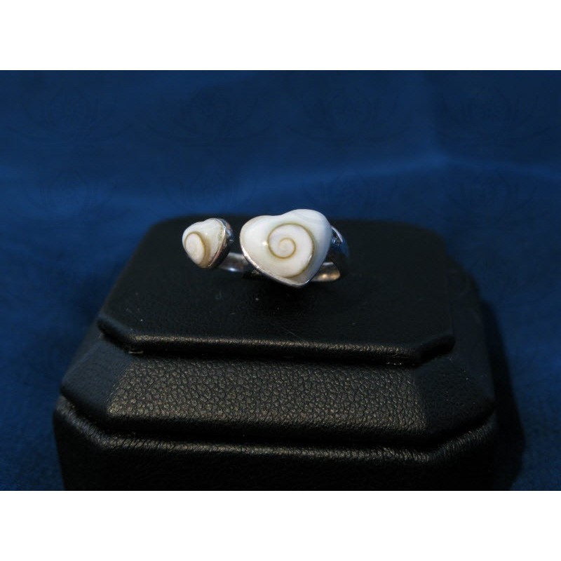 SR 0117 Ring Shiva Eye Shell Silver