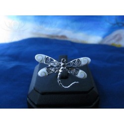 SR 0151 Ring Shiva Eye Shell Silver