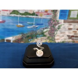 SR 0169 Ring Shiva Eye Shell Silver